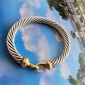 David Yurman Sterling Silver and 14k gold Bracelet
